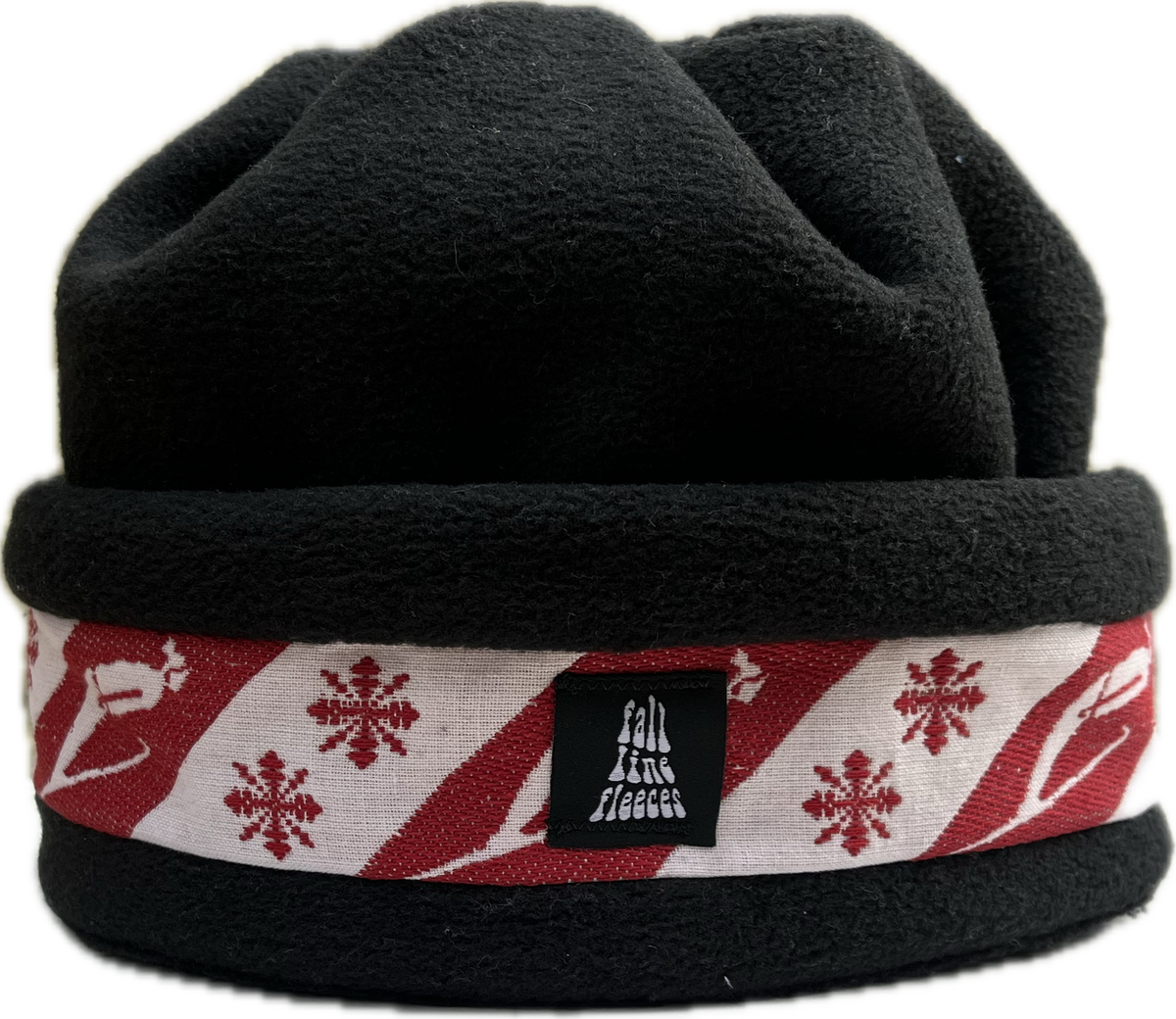 Black with Red and White Skier Ribbon 22" Fall Line Fleeces