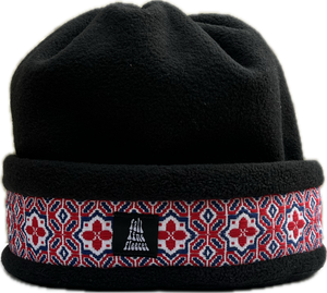 Black with Red and Blue Ribbon - 21.5"