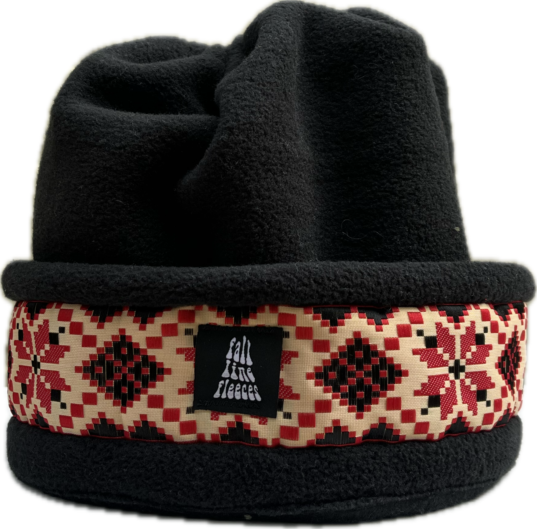 Black with Red Snowflake Ribbon - 22"