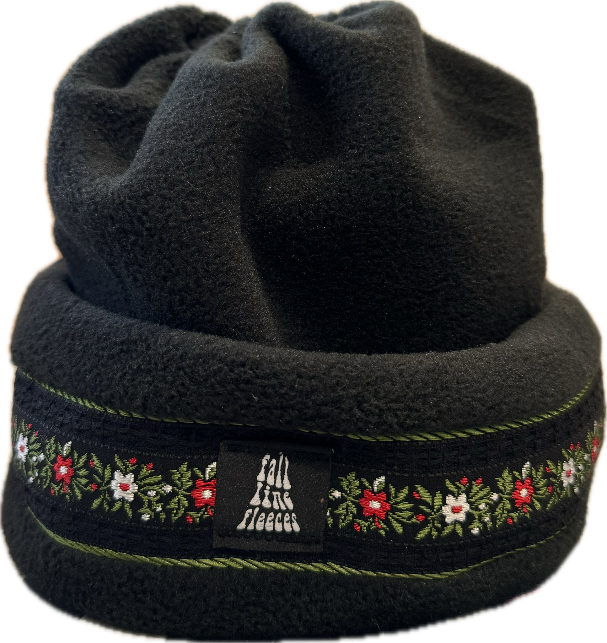 Black with Black and Green Ribbon