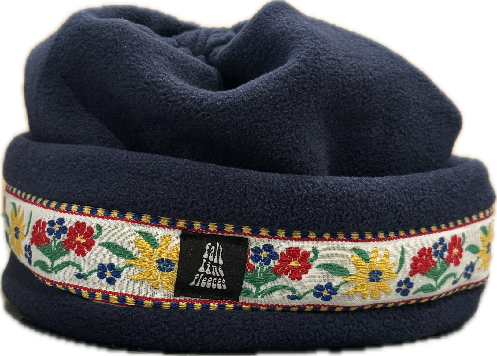 Navy with Primary Color Flowers