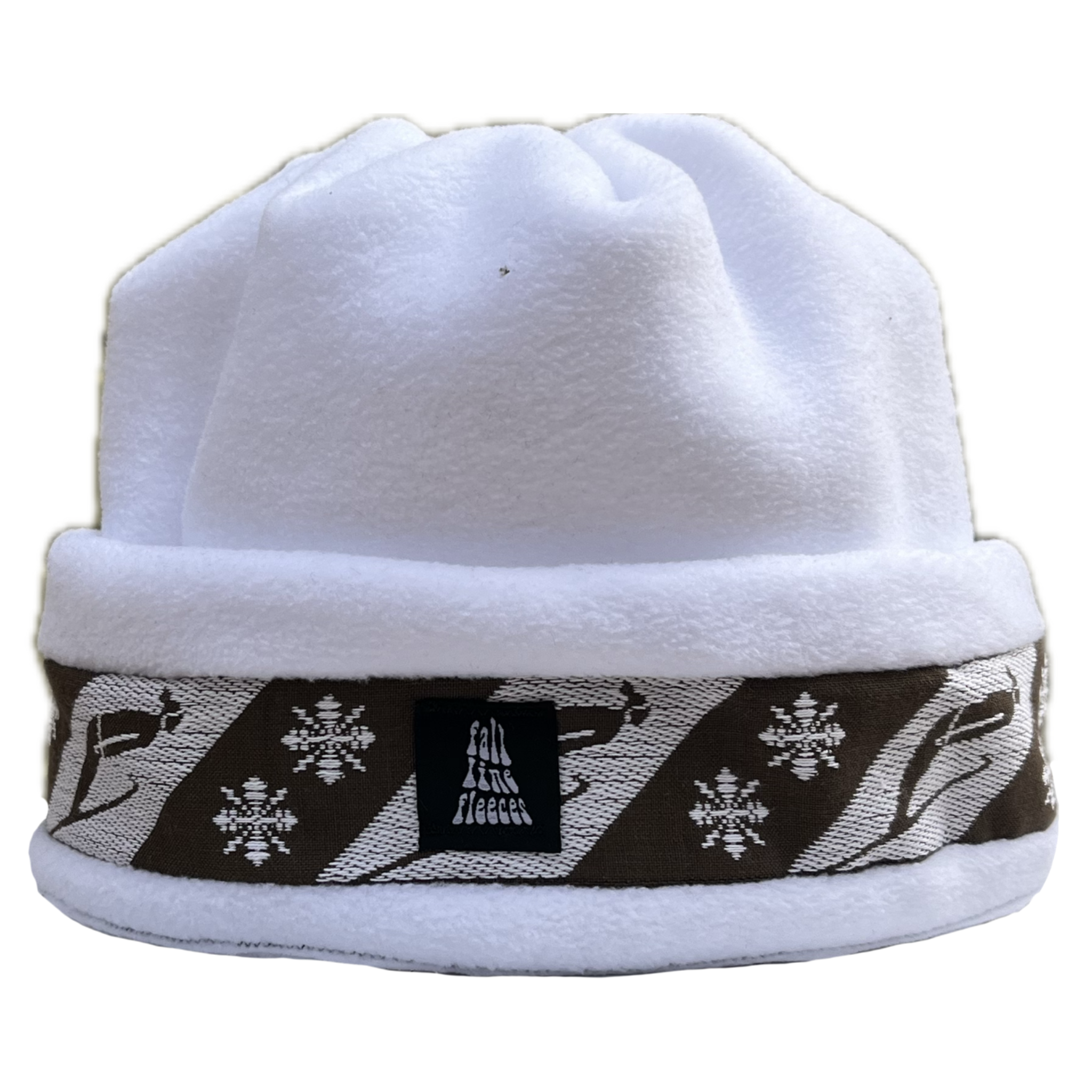 White with Brown and White Skier